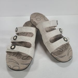 Orthaheel Ashley White Snake Print Sandals Women’s Size 8